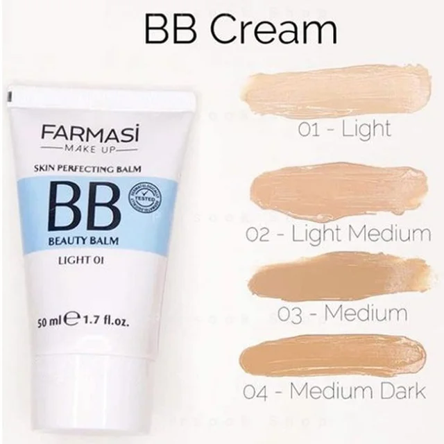 رنگبندی BB کرم فارماسی پوست خشک