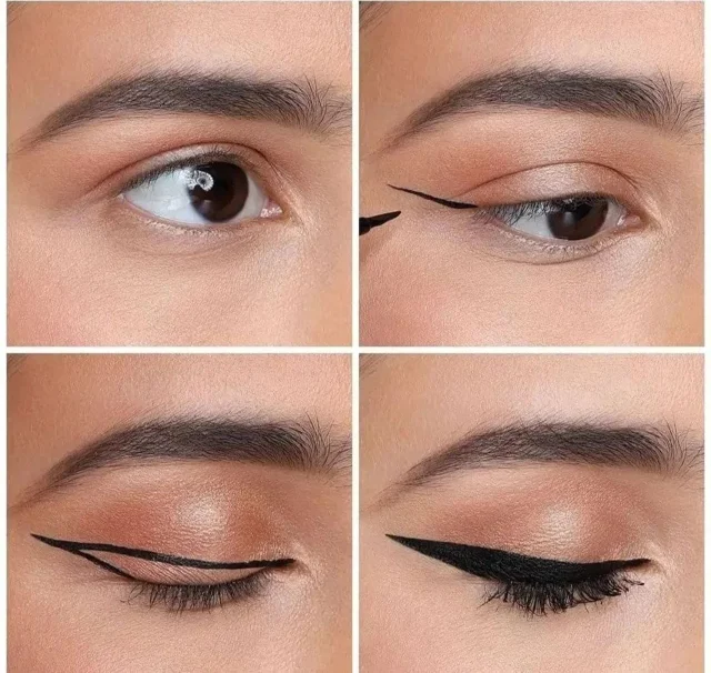 خط چشم ماژیکی6ضلعی مشکی هدی بیوتی/Huda Beauty