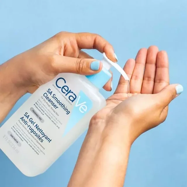 ژل شستشو سراوی Cerave مدل SA Smoothing Cleanser پوست خشک و زبر