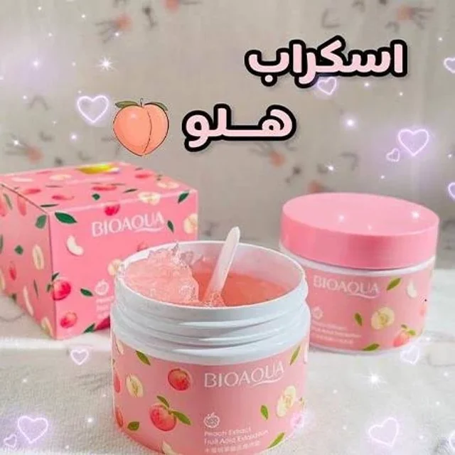 اسکراب هلو کاسه ایی صورت و بدن بیواکوا