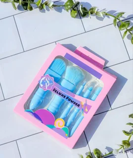 ست براش پاستیلی 5 عددی DELUXE رنگ ابی